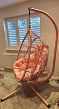 Pink Egg Chair with Cushion