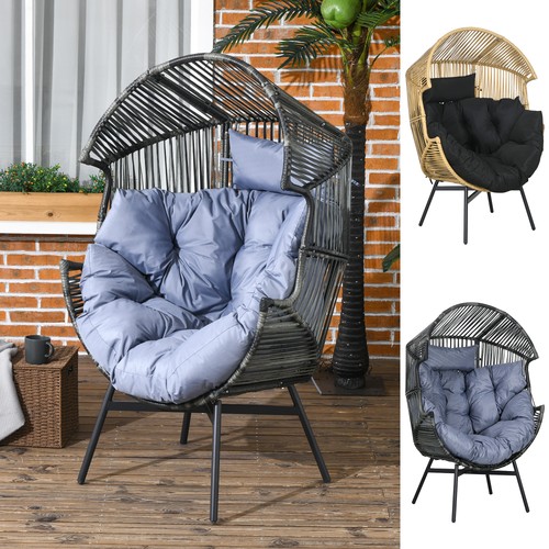 Rattan leisure chair with - pe,