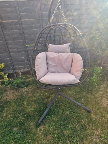 Hanging egg chair with - egg,